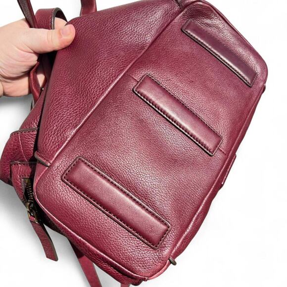 Fossil burgundy emerson satchel leather bag - Picture 5 of 7
